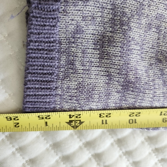 DRESS BARN WOMEN'S LILAC AND GRAY STRIPED SOFT SWEATER SIZE XL - Picture 13 of 13
